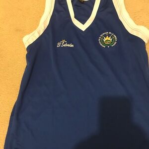 Blue El Salvador Athletic Tank Top